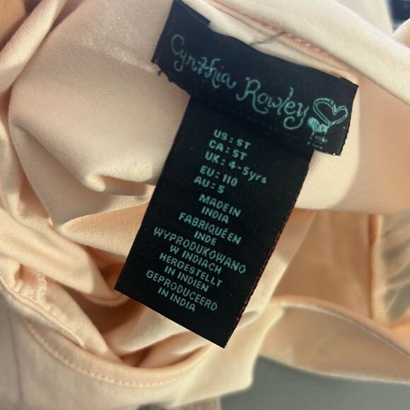 4pc Cynthia Rowley 5T Girls Dusty Pink Unicorn Outfit ~ 2 Headbands - Picture 4 of 5